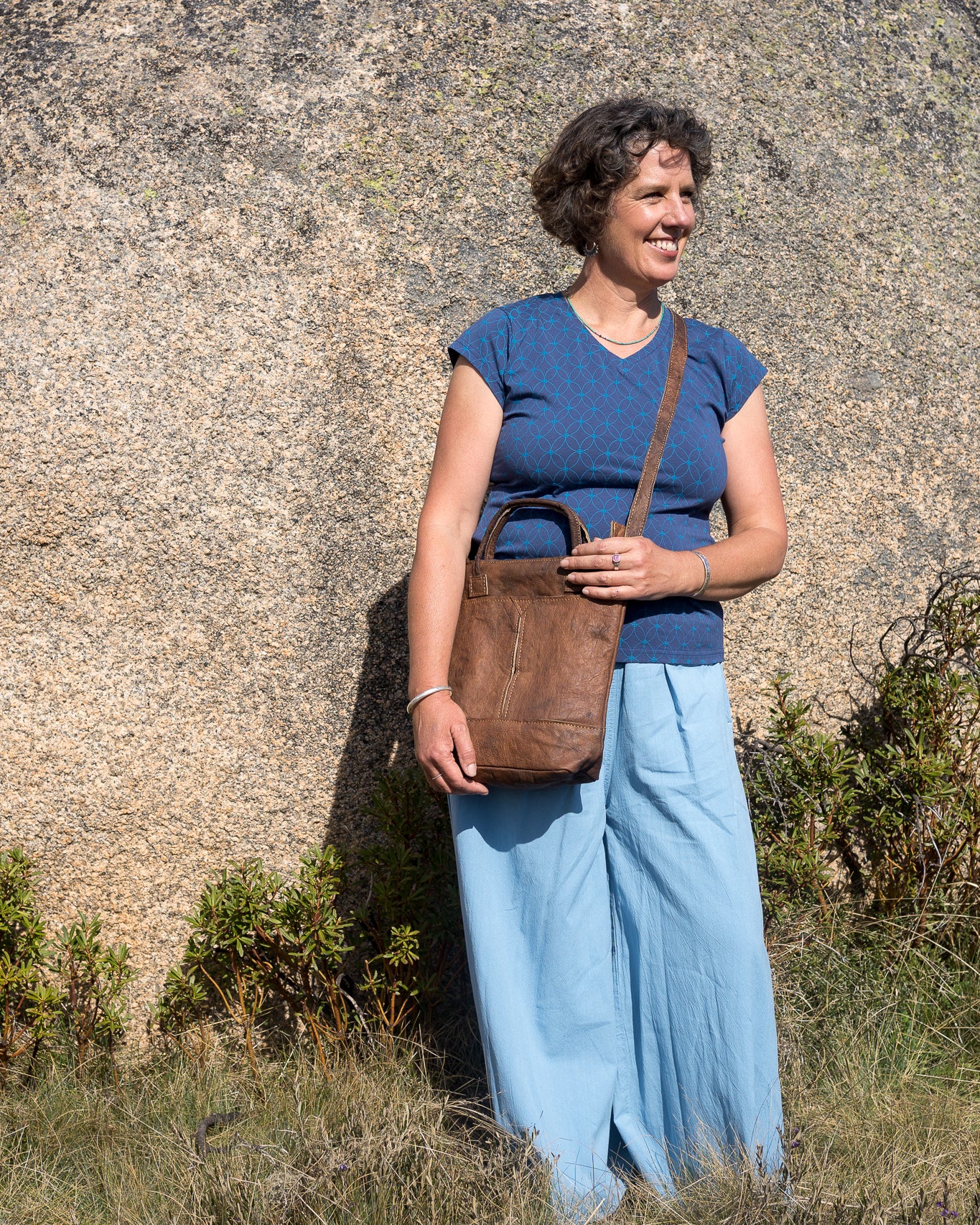 Cornflower Palazzo 2 blue cap sleeve