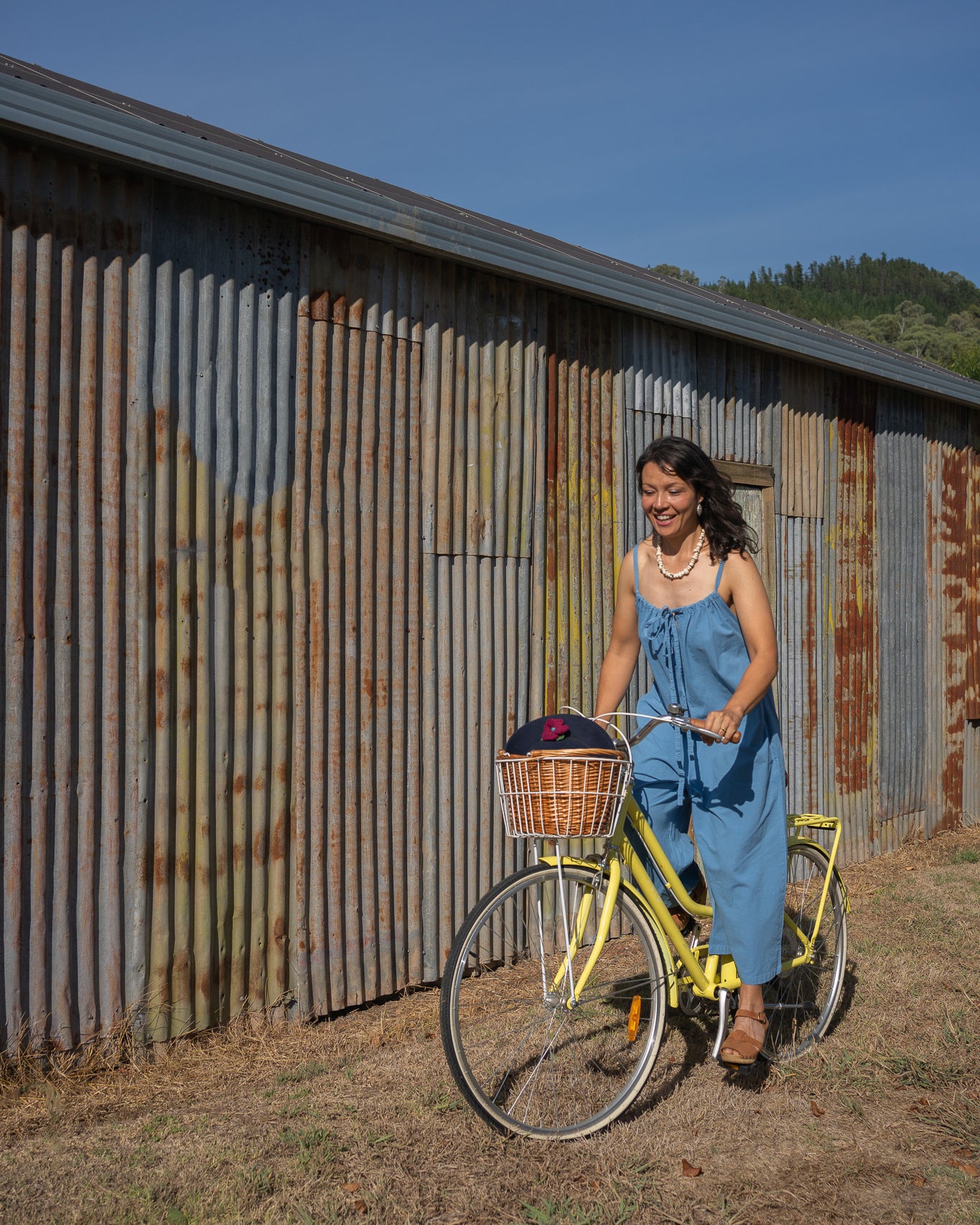 Cornflower Strappy Romper