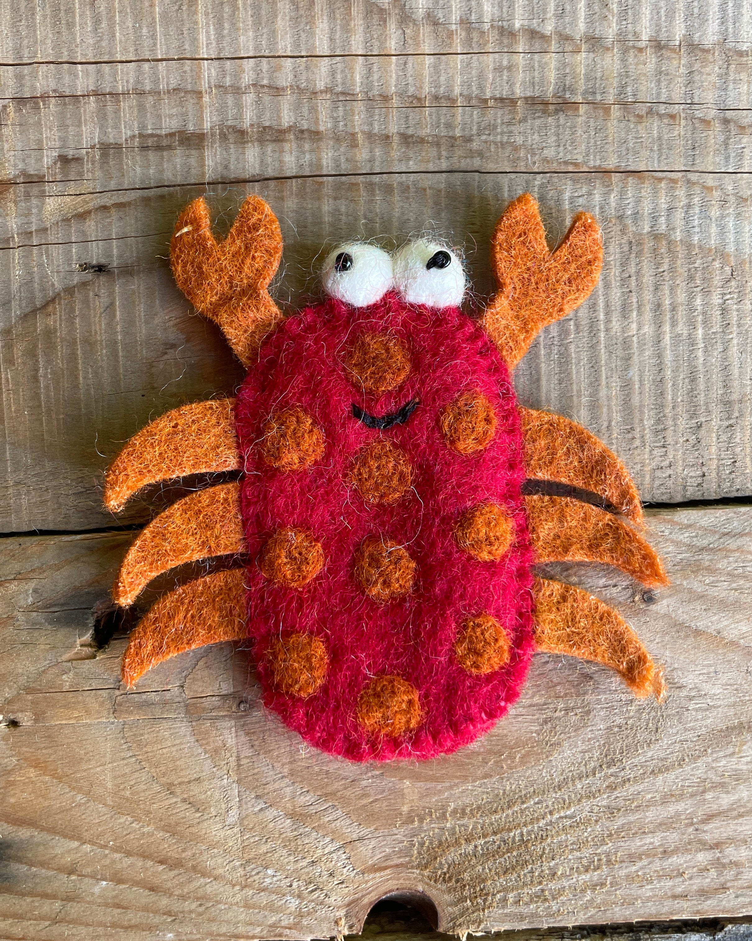 crab finger puppet