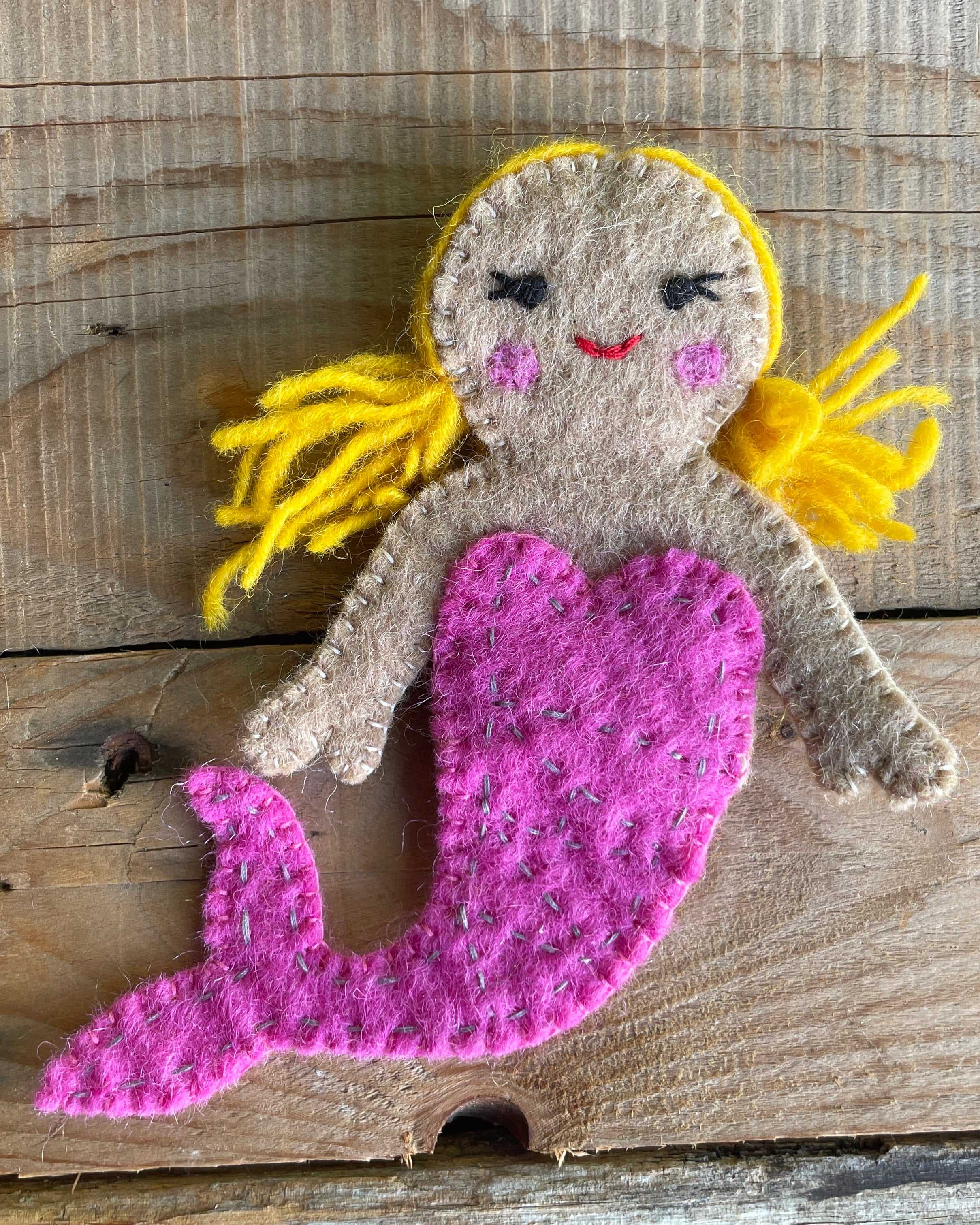 mermaid finger puppet
