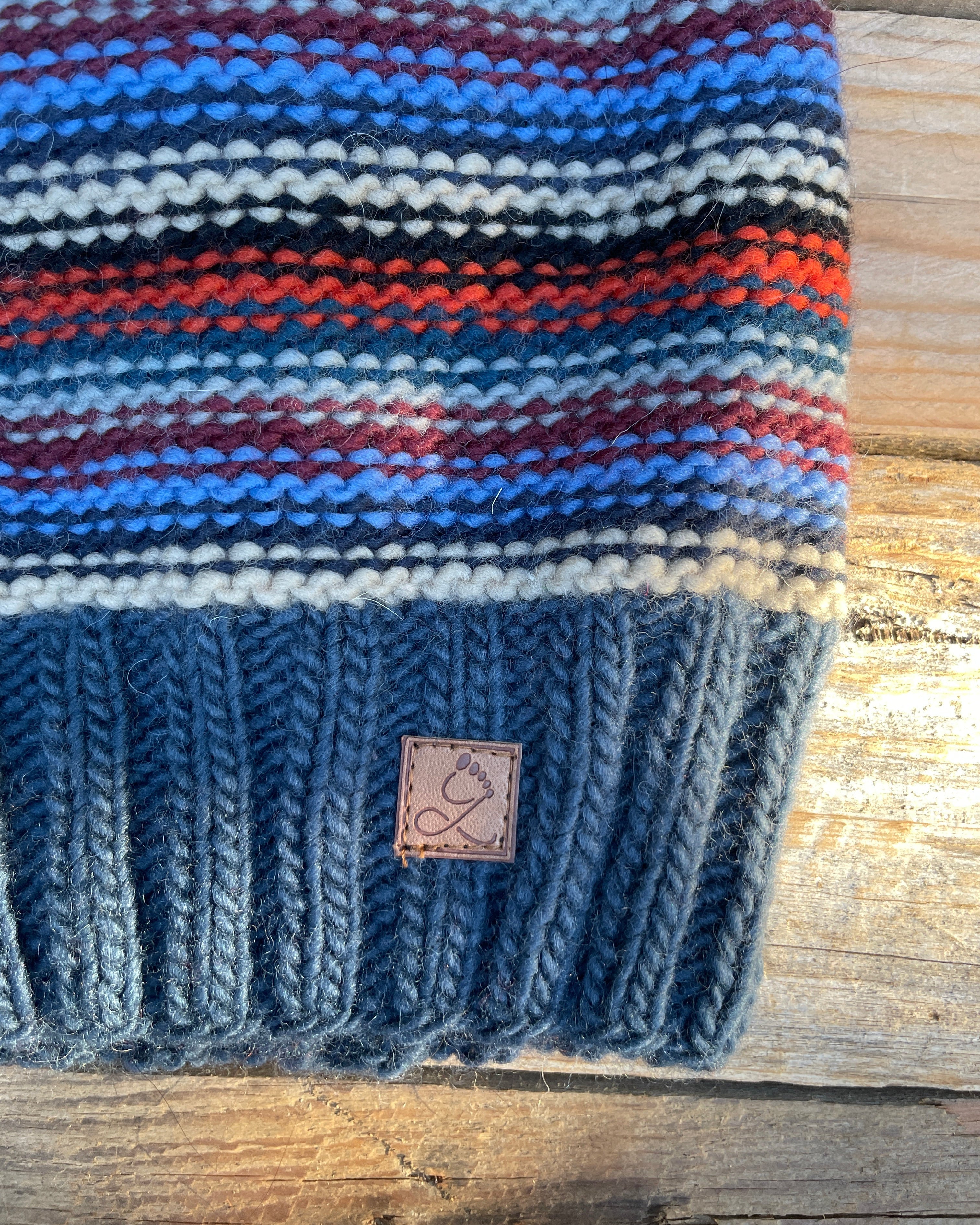 Merino Striped Beanie