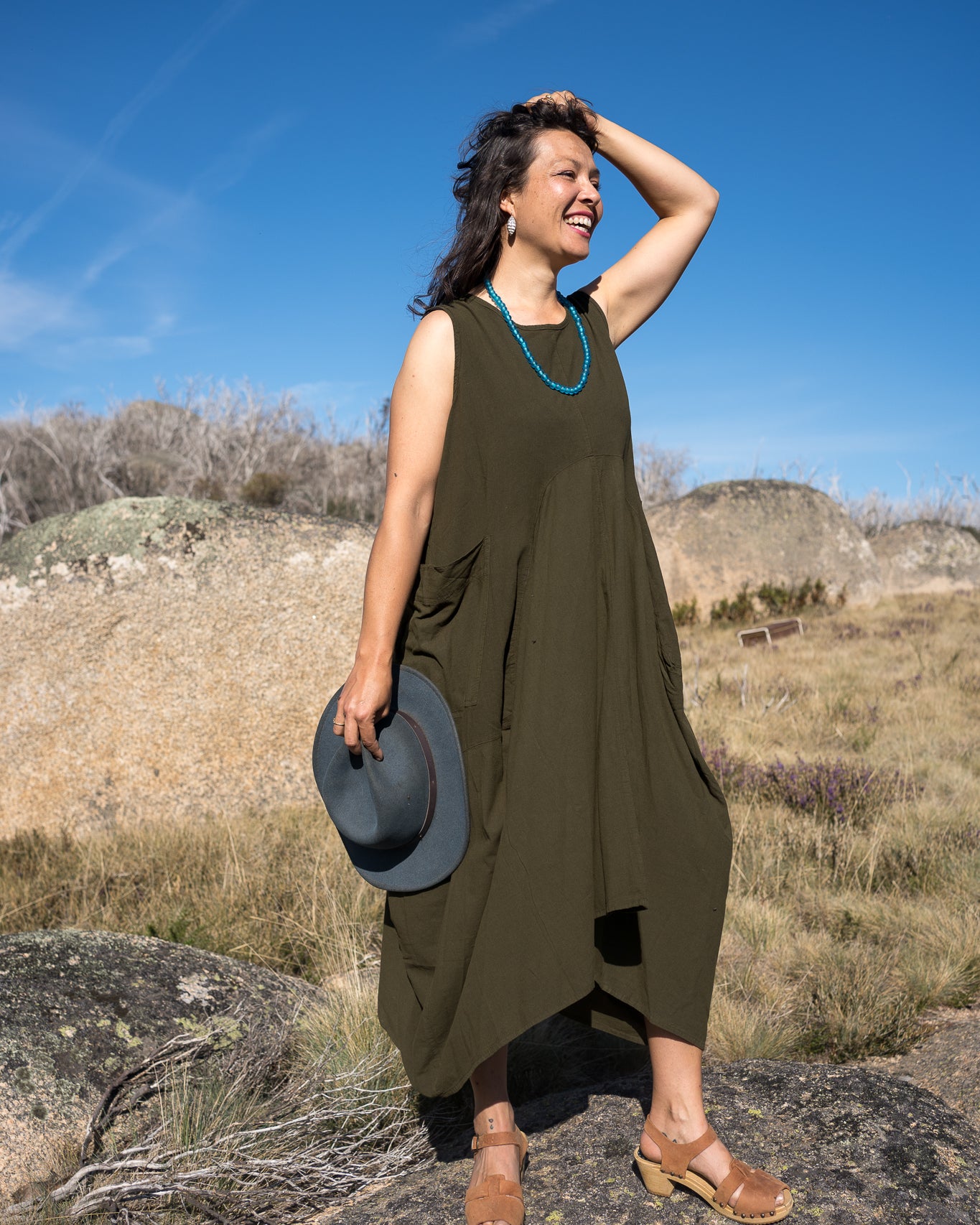 Khaki Emily Dress
