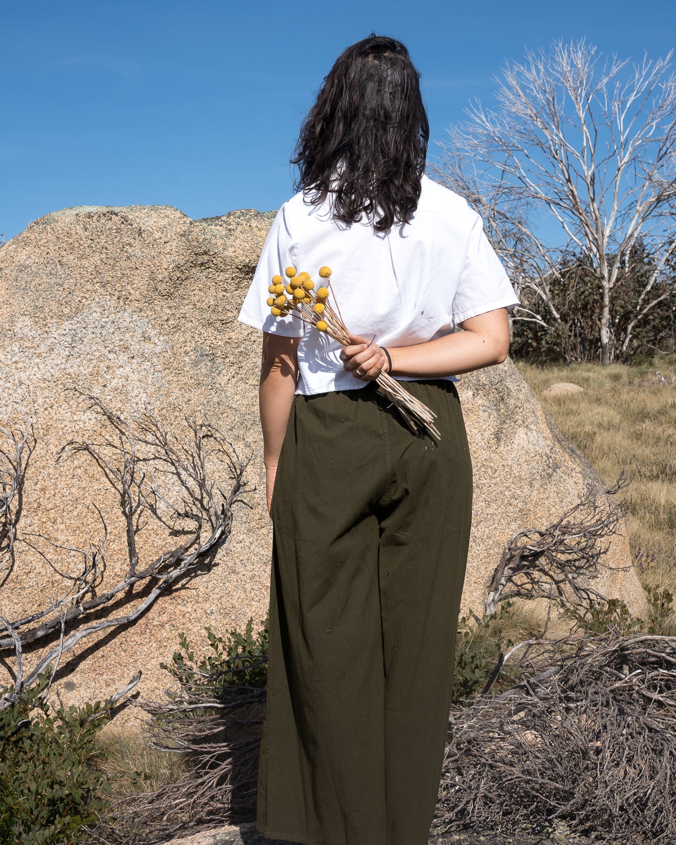 Crop shirt White Back