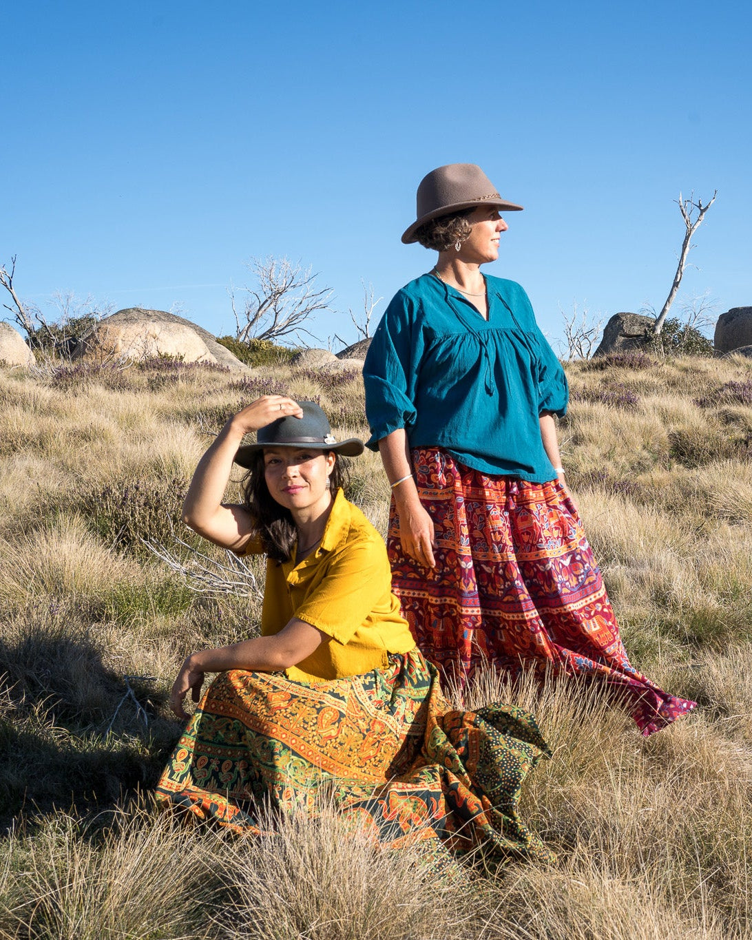 Pattern Skirts and Gypsy Tops