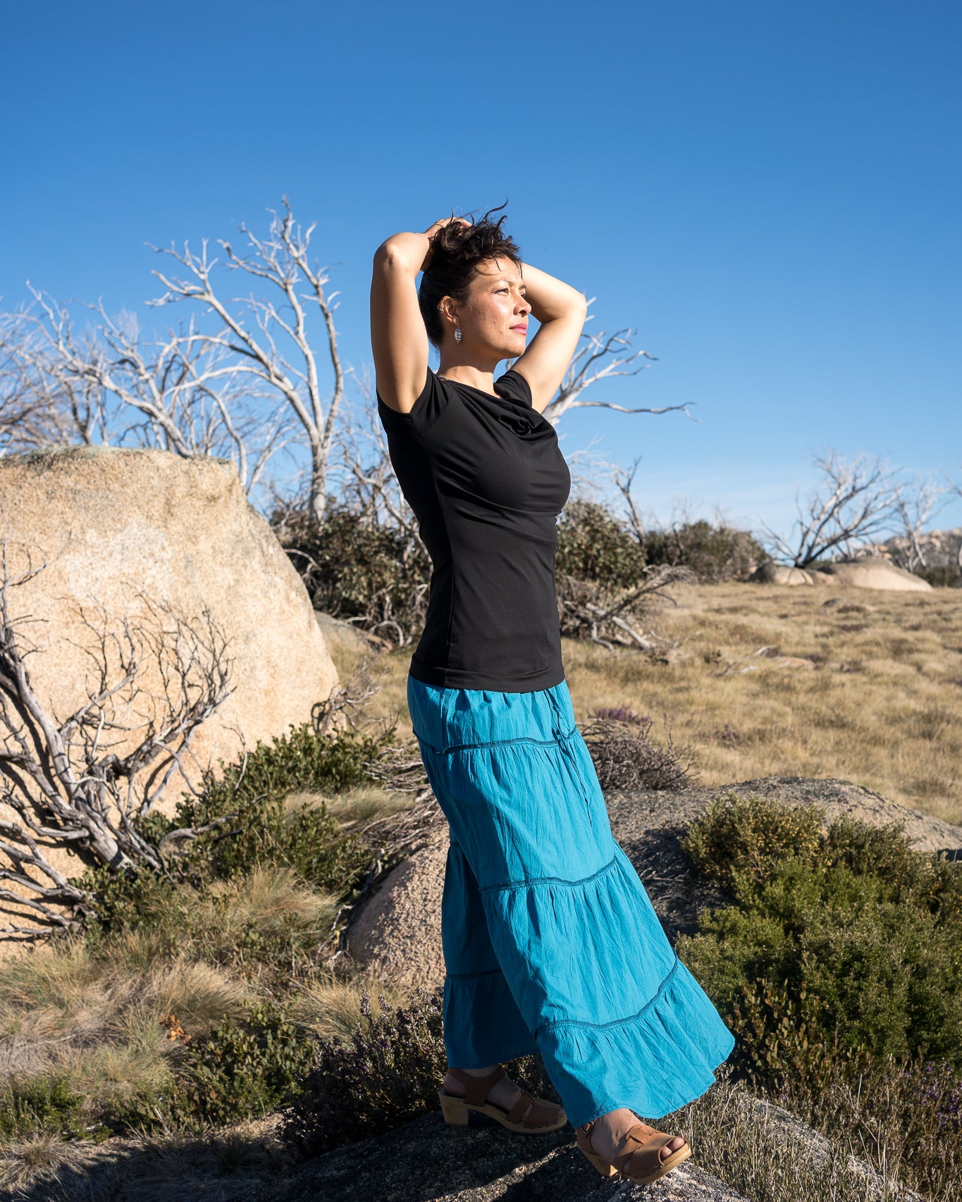 Ruffle Skirt  Blue 1