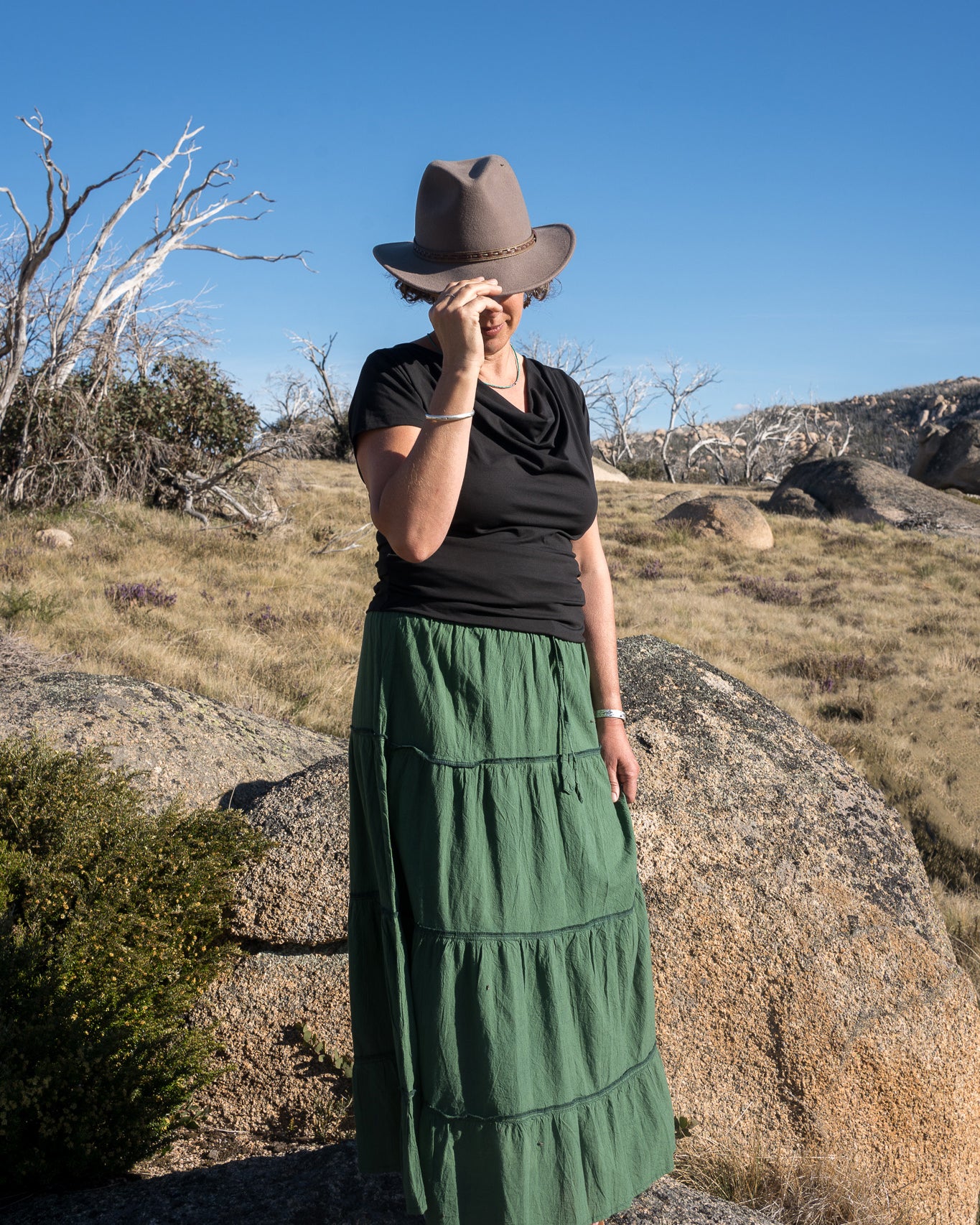 Ruffle Skirt Green 2