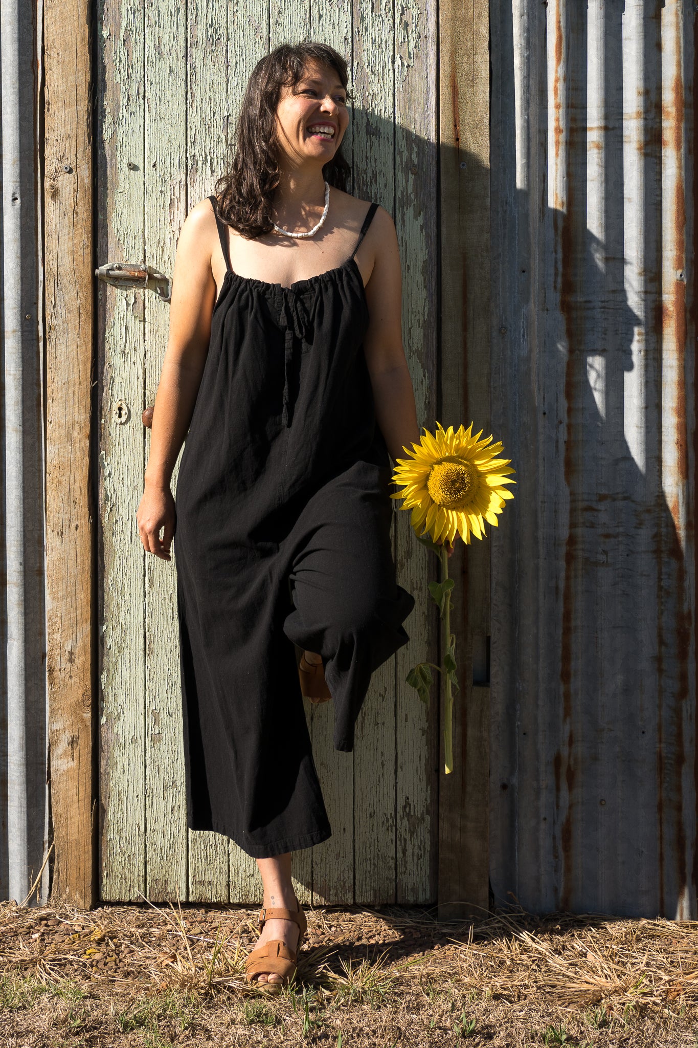 Black Strappy Romper 1