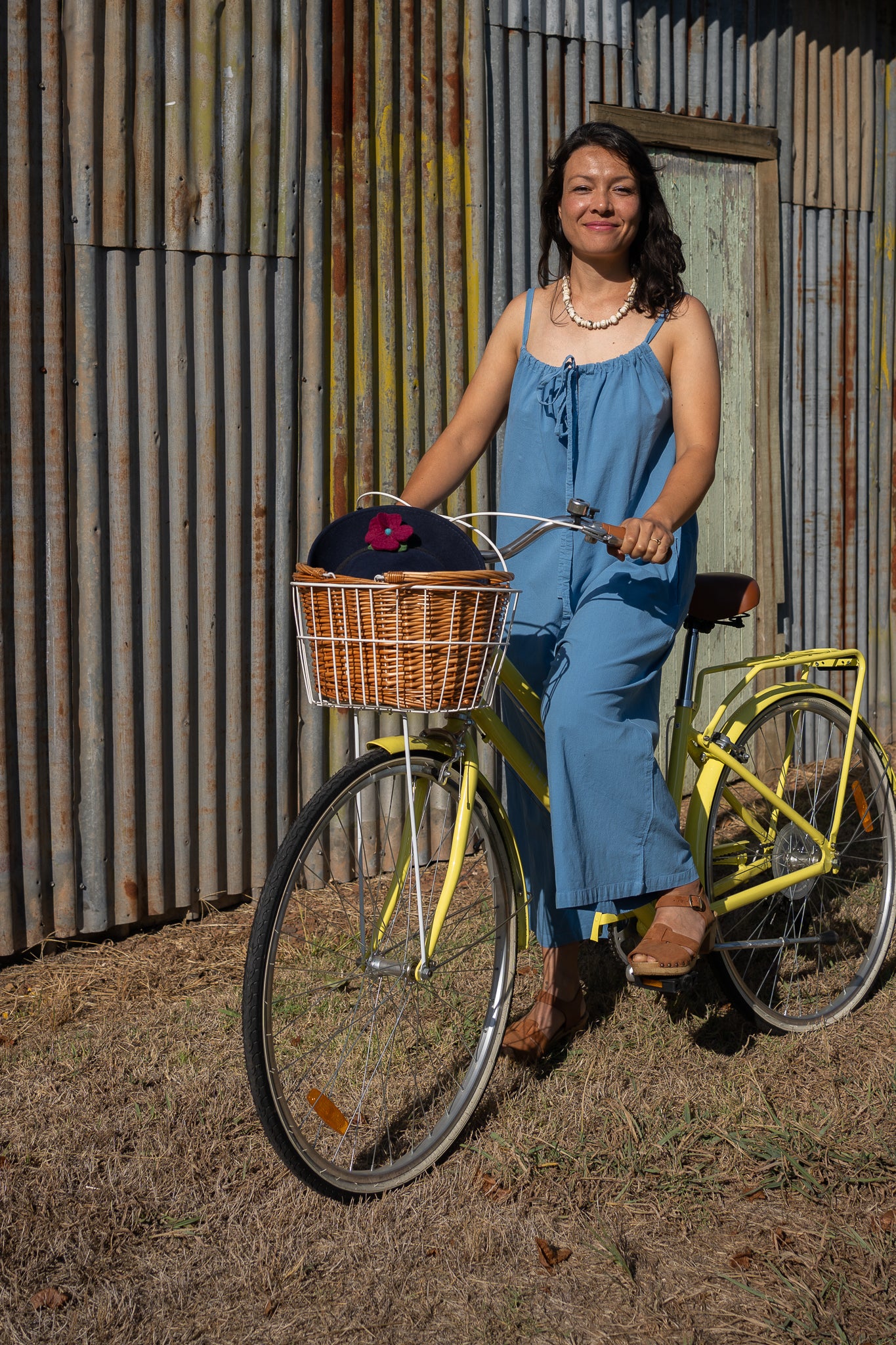 Cornflower Strappy Romper