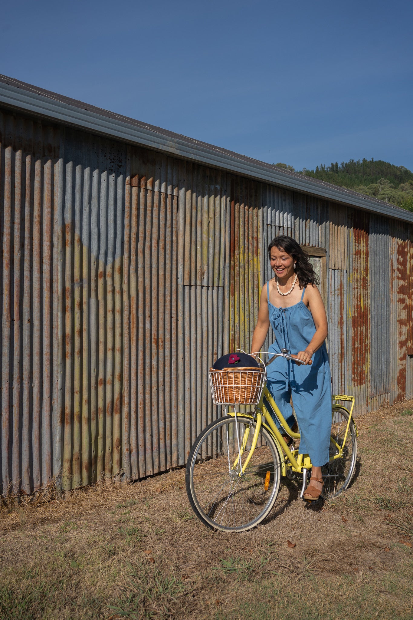 Cornflower Strappy Romper