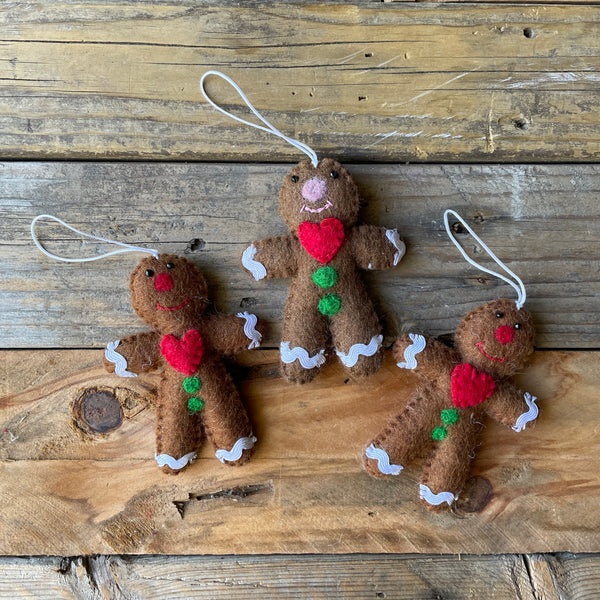 Gingerbread people - Tree Decoration