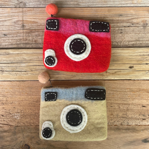 Camera - Small Felt Purse