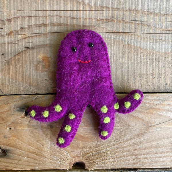 octopus finger puppet