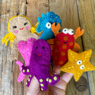 sea creature finger puppets