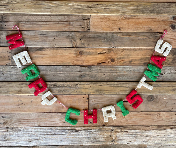 'Merry Christmas' Garland