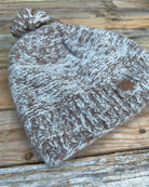 Sky Gypsies- Mohair Marl Pompom Beanie Hot Choc