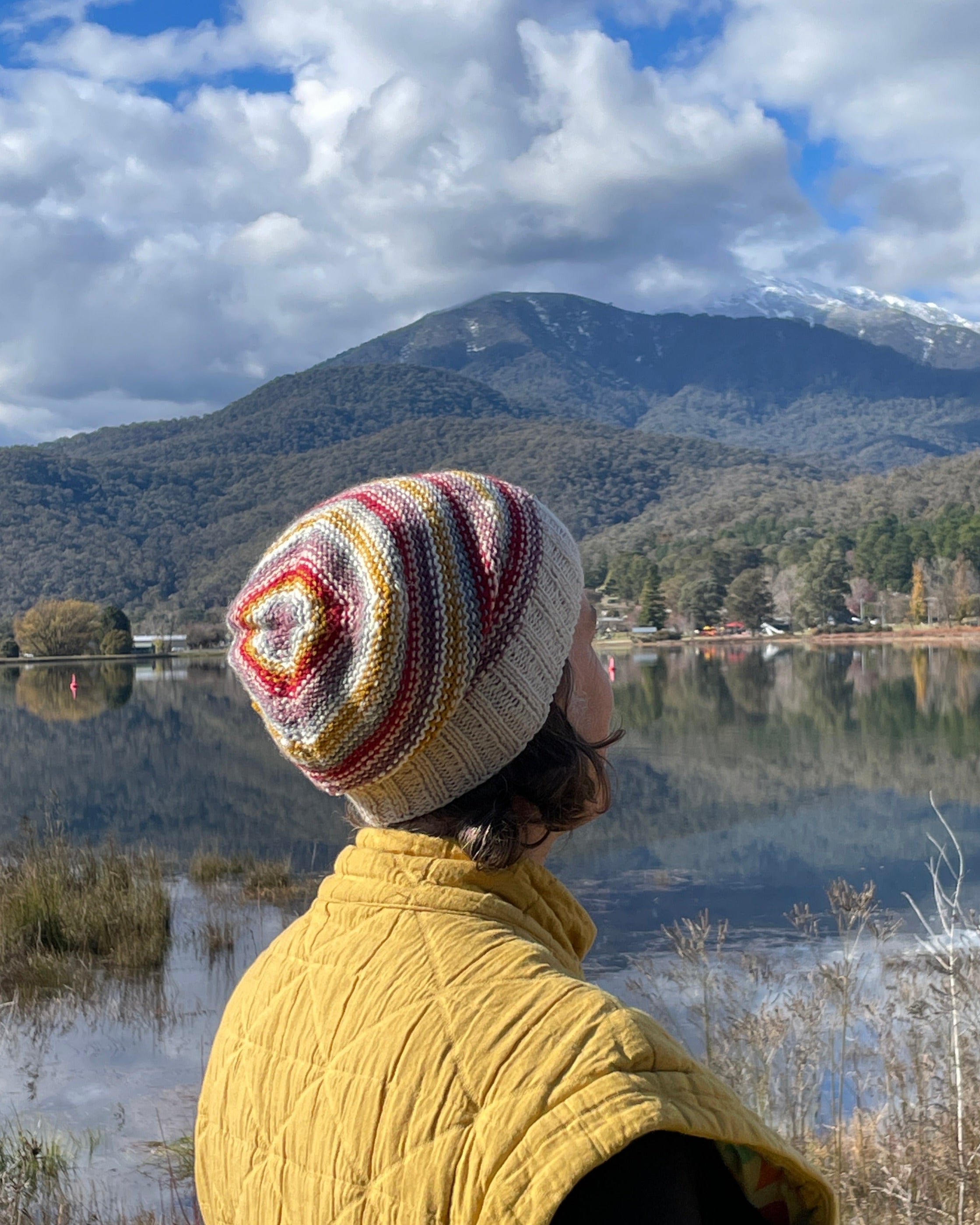 Wool merino slouch beanie