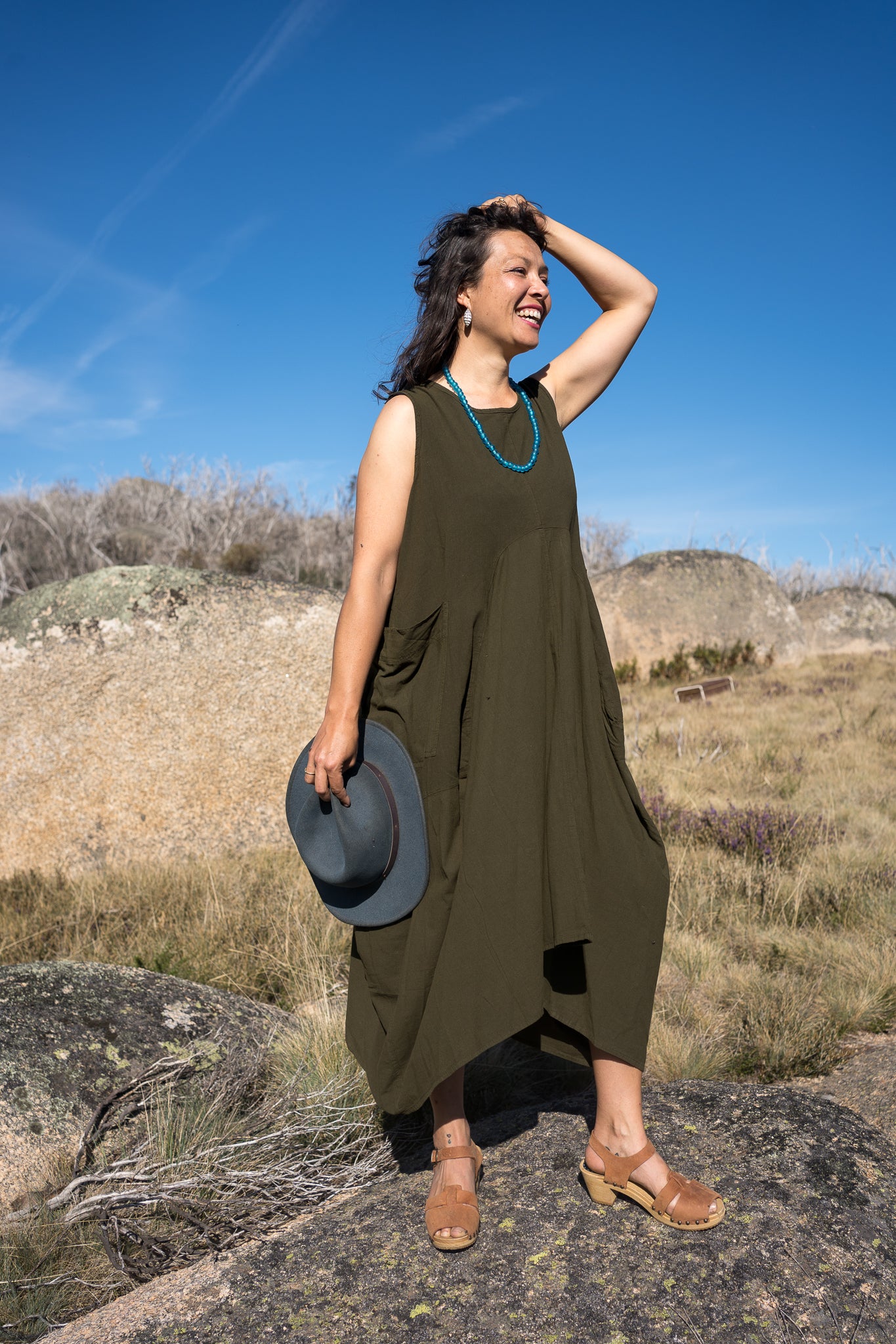 Khaki Emily Dress 