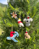 Australian Animal Decorative animal ornaments on a Christmas tree