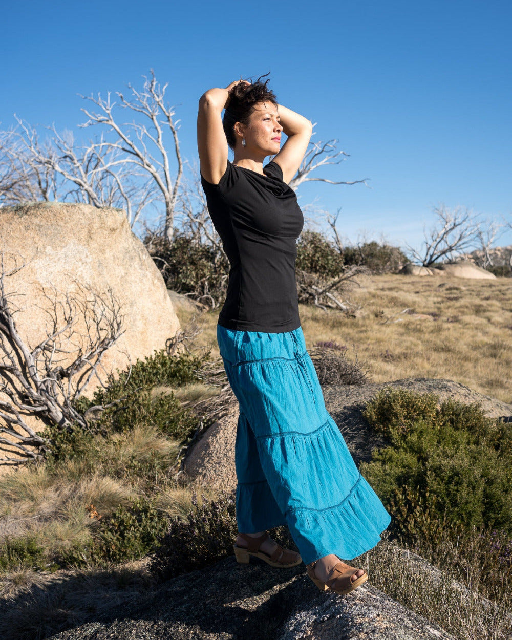 Ruffle Skirt  Blue 1