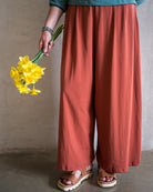 SkyGypsies-Wide Leg Pants-Cinnamon
