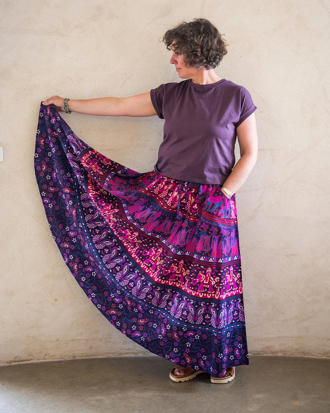 Sky Gypsies Everyday Tee Purple Skirt
