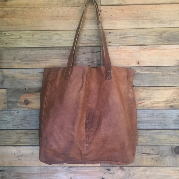 Martha Leather Tote Bag